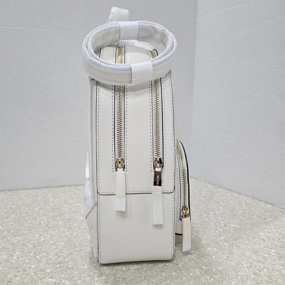 Michael Kors Jaycee Medium Pebbled Leather Backpack Light Cream NWT - Picture 6 of 15